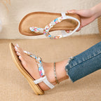 Summer women's soft sole round toe large size sandals